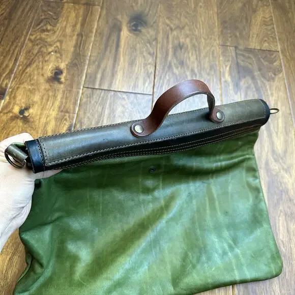 Ebano handmade Italian leather satchel messenger bag - Picture 10 of 16